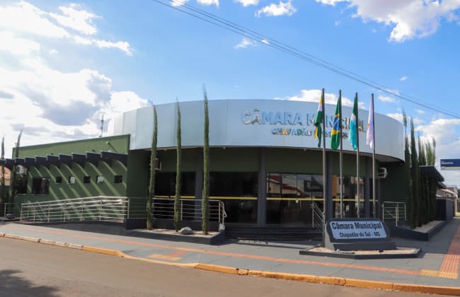 Câmara Municipal de Chapadão do Sul comunica expediente até às 11 horas nesta quarta-feira
